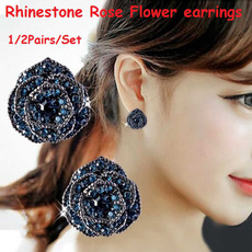 Stud Earring, Rhinestone, Earring, Women's Fashion