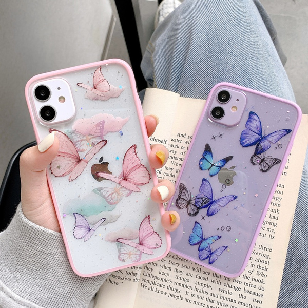 New Cute Purple Butterfly Phone Case For Iphone 12 Pro Max 11 Pro Max Se 2 Xr X Xs Max 7 8 Plus 12 Mini Glitter Clear Silicone Cover Wish New Cute Purple Butterfly Phone Case For Iphone 12 Pro Max 11 Pro Max Se 2 Xr X Xs Max 7 8 Plus 12 Mini Glitter Clear Silicone Cover Wish