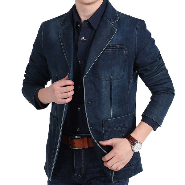 Urbano Fashion Men's Blue Regular Fit Washed Sleeveless Denim Jacket