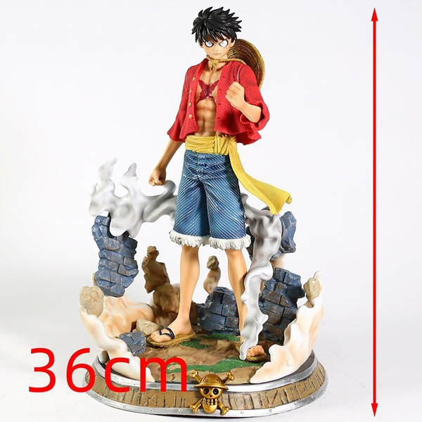 Estátua Monkey D. Luffy: One Piece Haki do Armamento 15cm Post