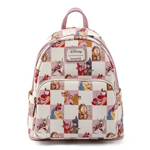 Loungefly Disney Rose Checker Mini Backpack