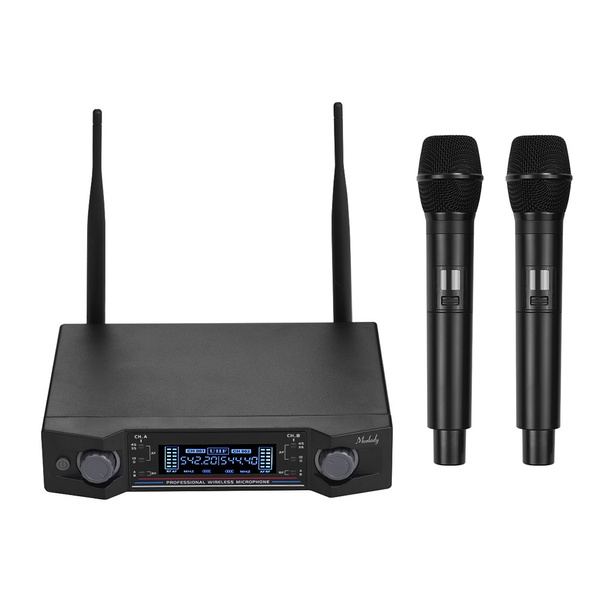 Muslady U2 UHF Wireless Microphone System 2 Handheld Mics 1