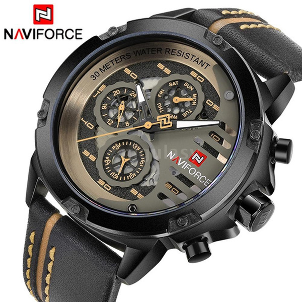 Naviforce shop genuine leather