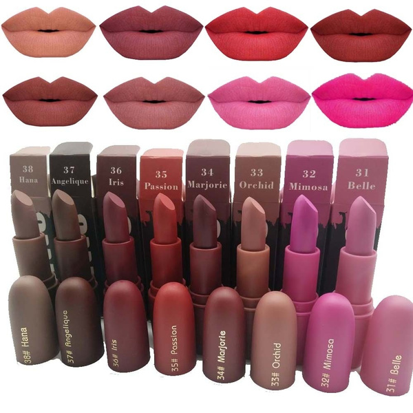 Miss Rose, Makeup, Lipstick Palette 8 Color Matte Velvet Lip Creams