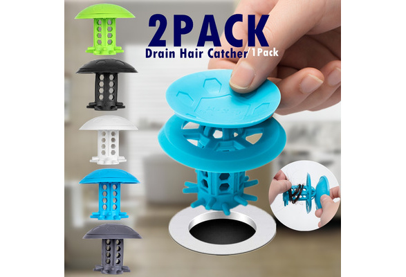 1PACK/2PACK TXM Drain Hair Catcher, Tub Shower Drain Protector Sink Drain  Strainer Hair Trap Filter/Snare/Collector for Shower and Bathtub