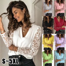 blouse, Plus Size, Tops & Blouses, Lace