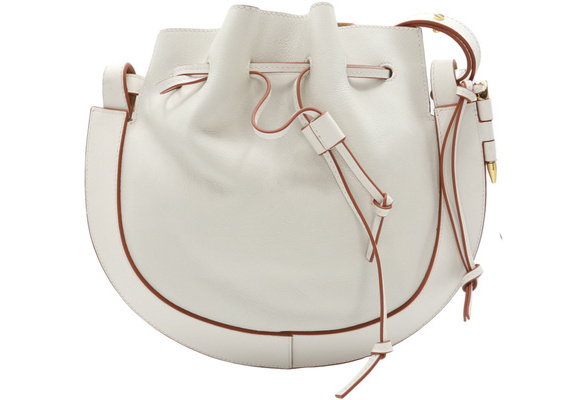 Loewe Horseshoe Leather Bag - White