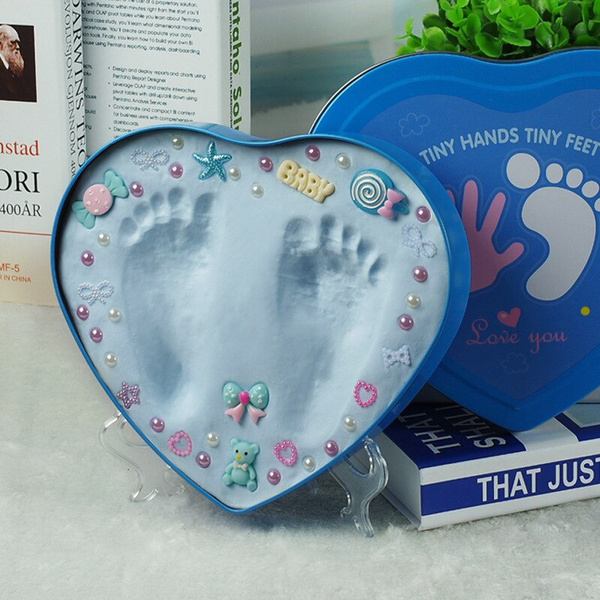 Baby Hands And Foot 3D Casting Print DIY Kit With GOLD Fra