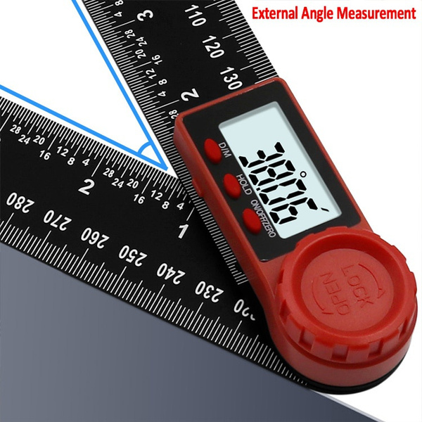 Eletronic Digital Protractor Inclinometer Angle Meter Ruler Goniometer 300mm LCD 