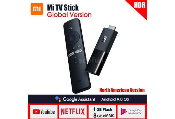 Global Version TV Stick Android TV 9.0 2K HDR DTS HD Dual 1GB RAM 8GB  Google