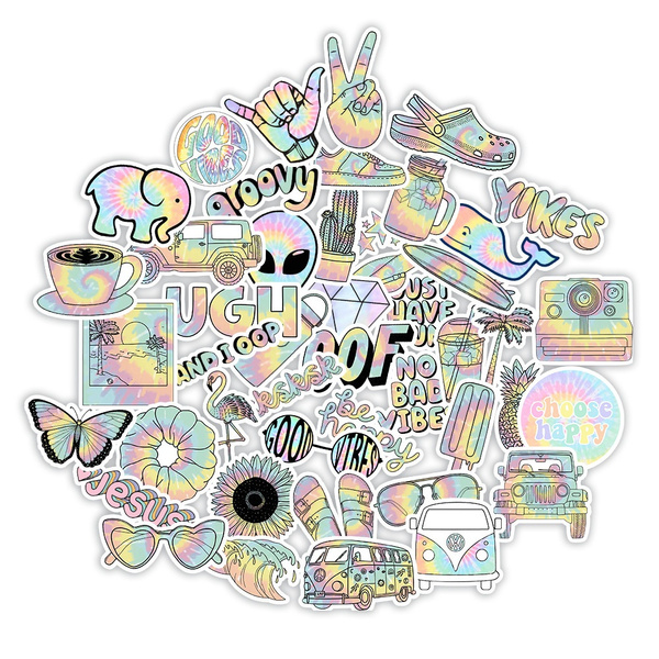 Graphite Gradient Sticker Gradient Color Graffiti Stickers Luggage Car Motorcycle Water Cup ...