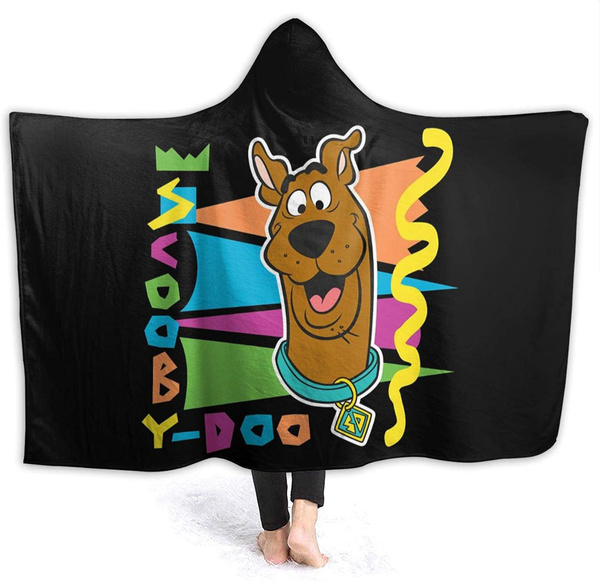 Scooby Doo Super Soft Flannel Hooded Blanket Microfiber Wearable