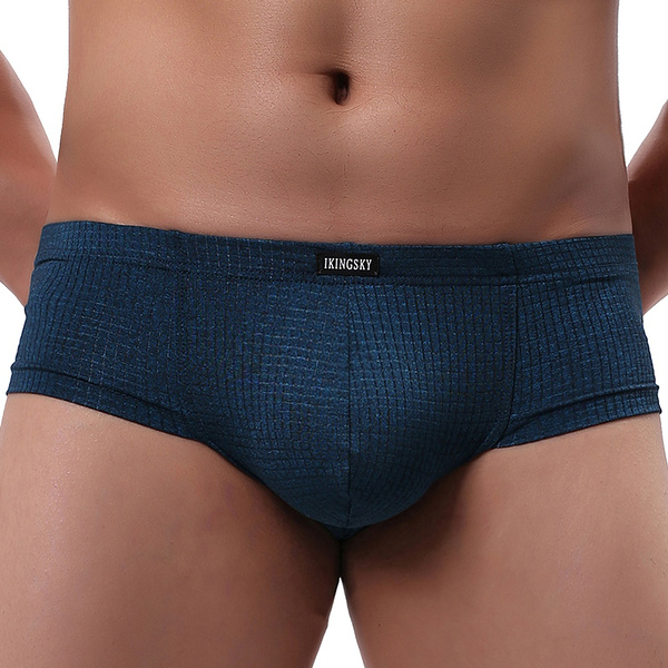 iKingsky Men's Cheeky Thong Underwear Mini Cheek Pouch Boxer Briefs Sexy  Brazilian Back Mens Under Panties