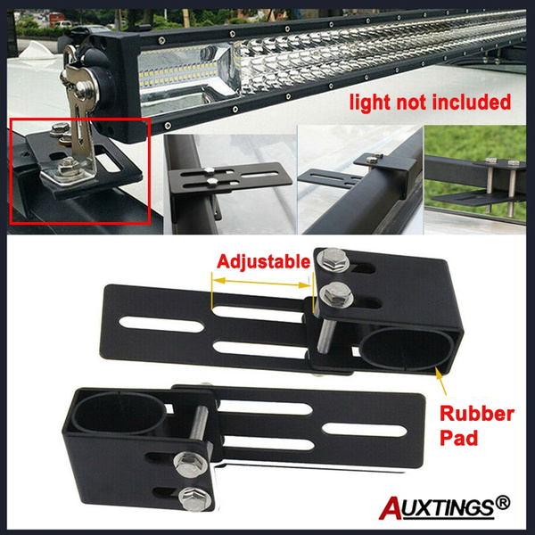 Auxtings 2pcs Car Roof Rack Light Bracket Portable Crossbar Luggage Rack Bumper Bull Bar 5998