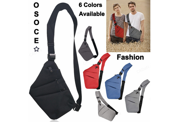 OSOCE Fashion Casual Men Women Sling Bag Crossbody Case Bag Chest