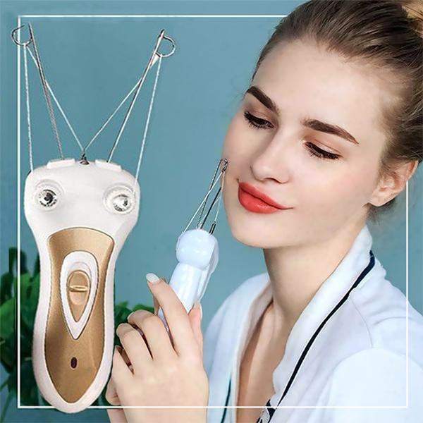 Electric Face Thread Epilator, Facial Hair Remover Machine, Eyebrow Threader  Device for Women, Flawless Brows Lip Rechargeable Threading Kit, Miracle  Electronic Brow Body Laser Tool, Precision Eyebrows Shaver Removal,  Permanent Vanity Shavers,