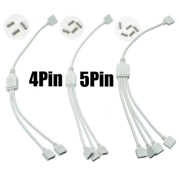 4PIN 1 To 2/3/4 Splitter Female Connection Cable for RGB/RGBW LED Strip Light 