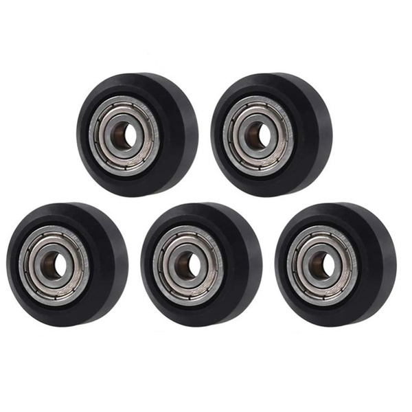 5Pcs POM Steel Wheel 5mm Bore For CNC 3D Printer 625 Bearing Wheels ...