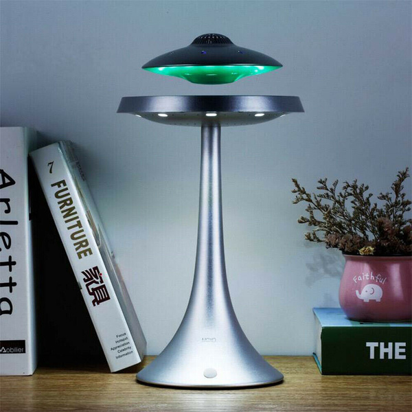 Magnetic Levitation Floating LED Table Lamp Bluetooth Speaker 