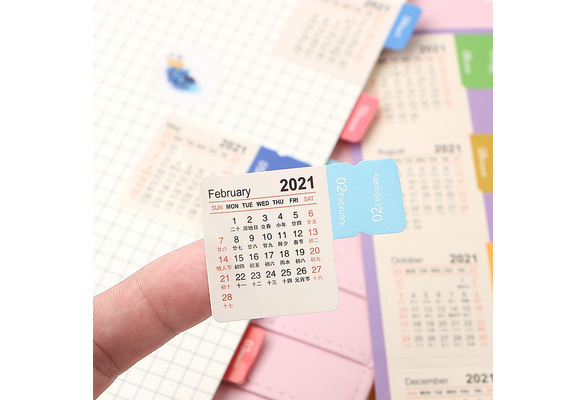 Monthly Calendar Index Stickers Lable Marker Note for Planner Appointment~$$EXZY