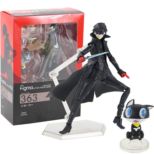 14.5cm Figma 363 Persona 5 Action Figure Shujinkou and Morgana