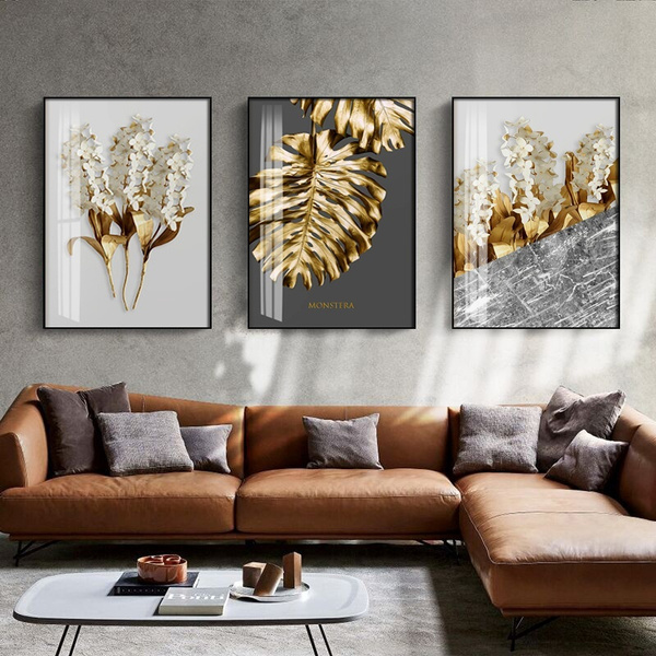 Canvas Art Print Gold Leaf Wall Decoration Posters And Prints Foil Oil Painting On Home Unframed Wish - Gold Foil Wall Decor Canvas Art Print Gold Leaf Wall Decoration Posters And Prints Foil Oil Painting On Home Unframed Wish - Gold Foil Wall Decor