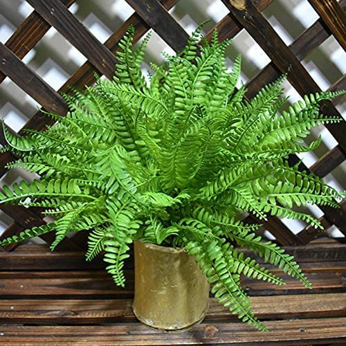 4 Pack Artificial Ferns Plants Artificial Shrubs Boston Fern Bush Plant  Greenery Bushes Fake Ferns UV Protected for Home Kitchen Garden Wall Decor  Indoor Outdoor Use