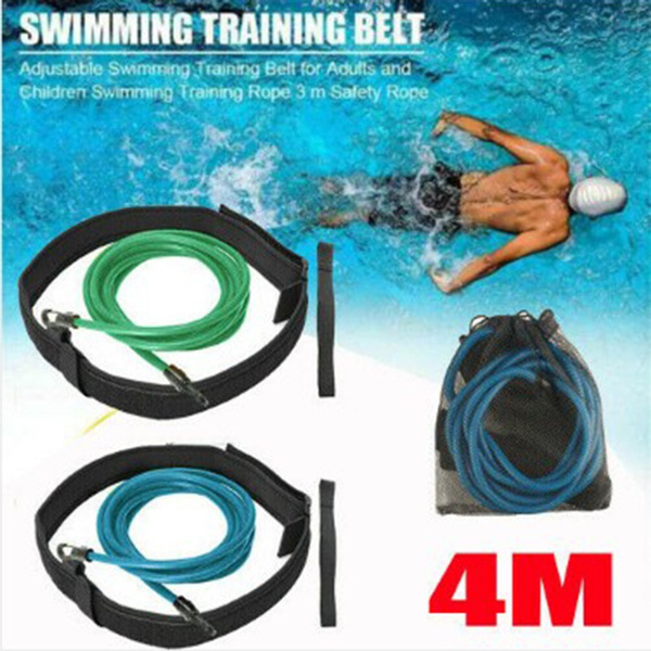3M Swim Bungee Training Belt Swimming Resistance Safety Leash Exerciser Tether A 