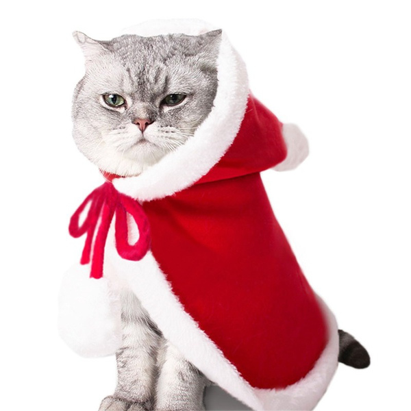 Santa claus cat costume sale