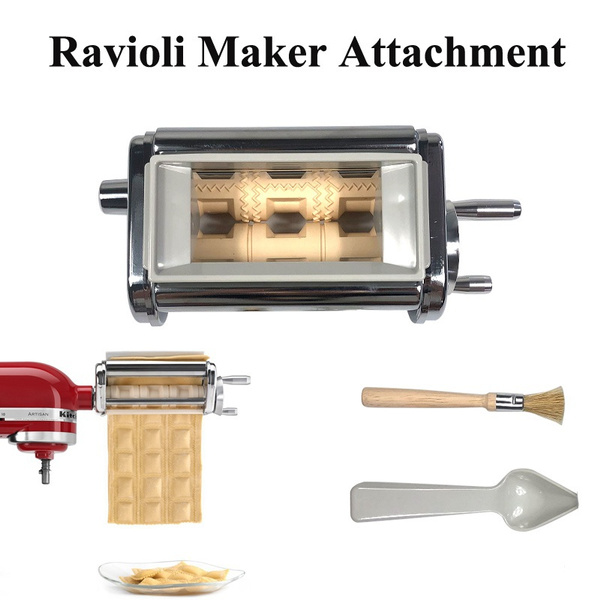 Stainless Steel Ravioli Maker Attachment For Kitchen Stand Mixers with
