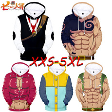 3D hoodies, thesevendeadlysin, Plus Size, Cosplay