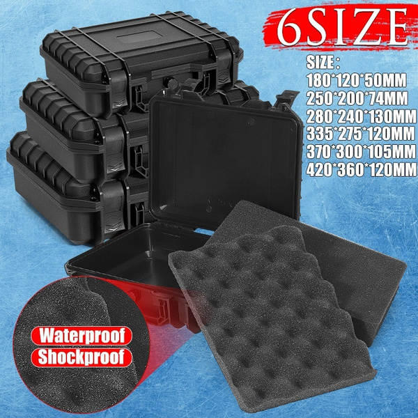 Waterproof Hard Carry Tool Case Bag Storage Box Camera Photography with Foam 