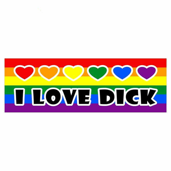 13cm X 6 1cm For I Love Dick Lgbt Gay Sign Car Stickers Vinyl Jdm