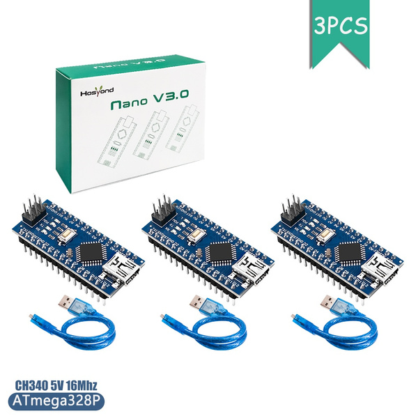 ToGames Mini Breadboard-Friendly USB Nano V3.0 ATmega328 5V Micro-Controller Board Voltage Regulator for Arduino-Compatible 