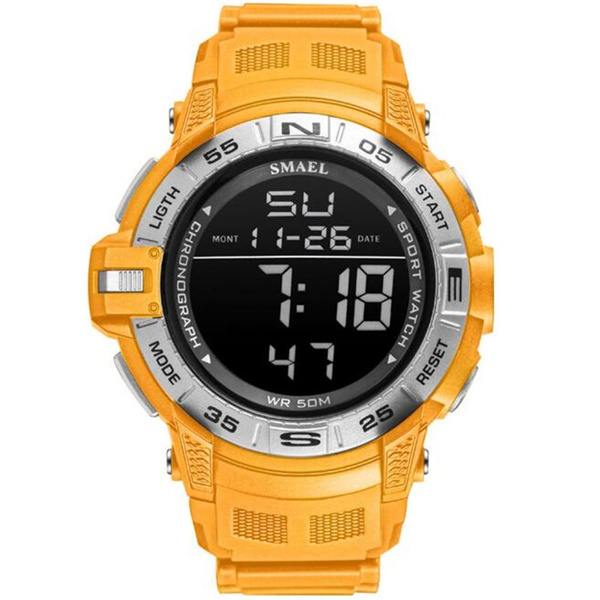 Smael best sale watch orange