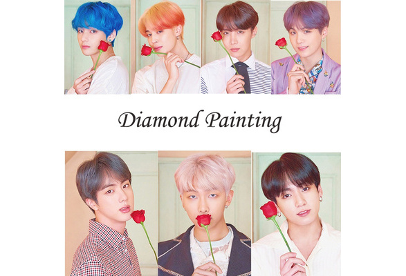 Full Square Diamond Painting BTS 5D DIY Diamond Embroidery Cross