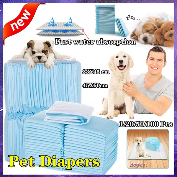 100pcs 45x60cm Super Absorbent Puppy Pet Dog Cat Wee Toilet LooTraining Pads 