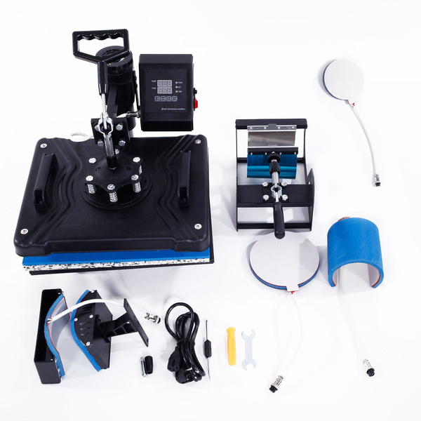 Sublimation Timer 5-in-1 Combined Type Digital Heat Press Machine Transfer Sublimation ...