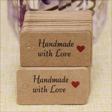 Love, papertag, notelabel, Handmade