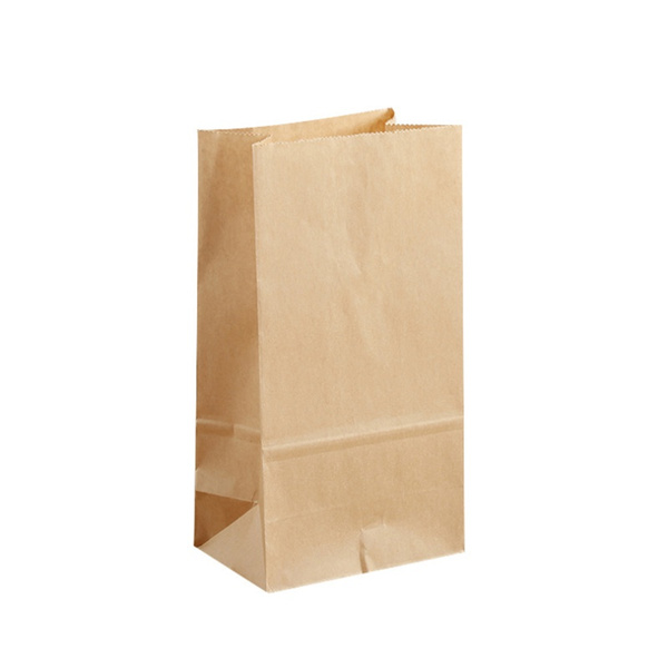 100PCS Brown Gift Paper Bag Kraft Paper Bag / Shopping Carry Paper Bag ...