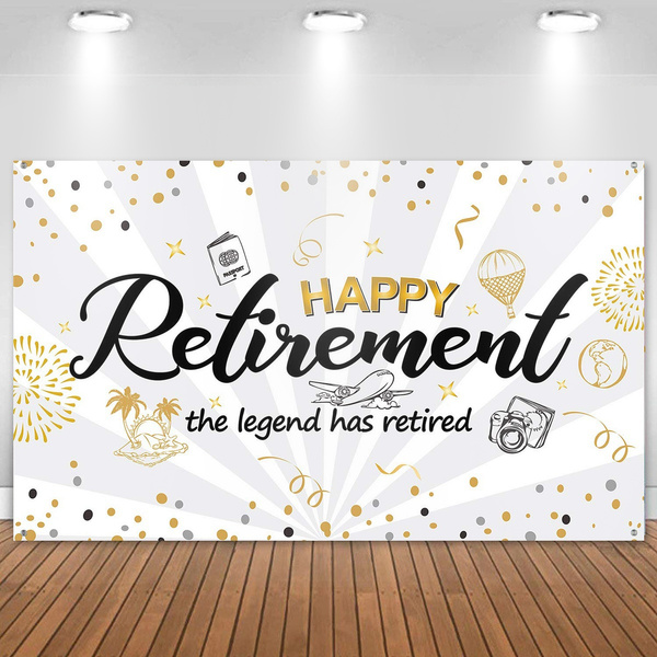 Happy Retirement Party Decorations Retirement Party Banner Photo Booth ...