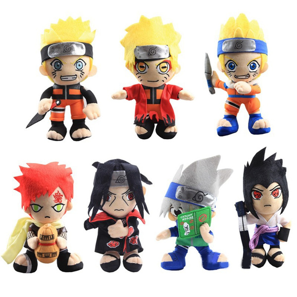 Naruto Plush Doll Toys Figure Anime Shippuden Uzumaki Naruto Hatake Kakashi  Uchiha Sasuke Itachi Gaara Plush Toys Children Gift