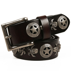 Leather belt, western belts for men, Pins, Men
