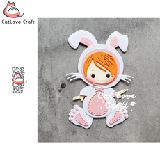 stencil, rabbit, catlovecraft, metalcuttingdie