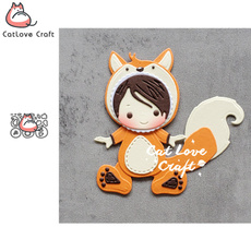 stencil, foxbabyanimal, catlovecraft, metalcuttingdie