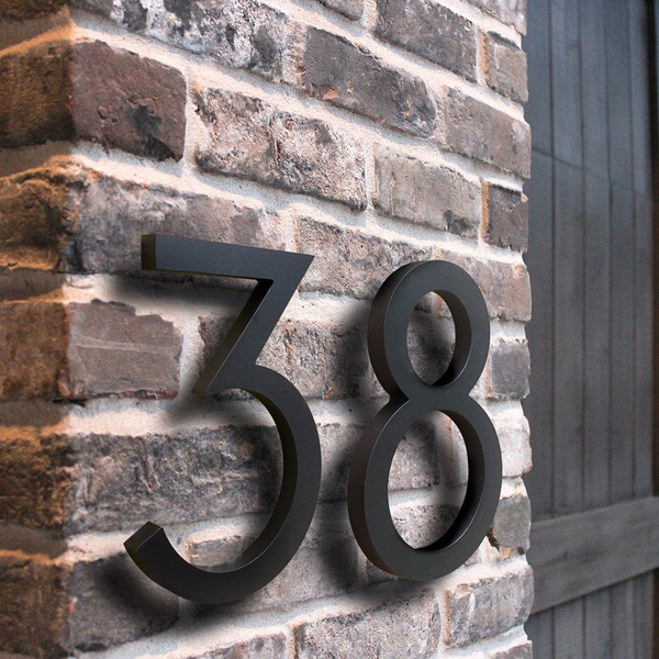 Sign 15cm Modern Door Numbers Outdoor, Outdoor House Numbers