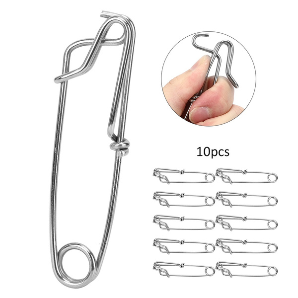 15 Clips En Acier Inoxydable Pour Pêche Au Thon - Hangers Snap Longue Ligne