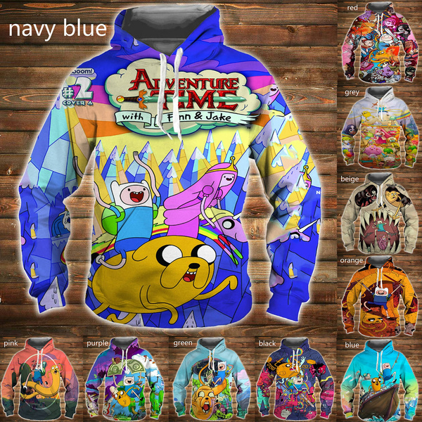 Regular Fit Hoodie - Blue/Adventure Time - Men