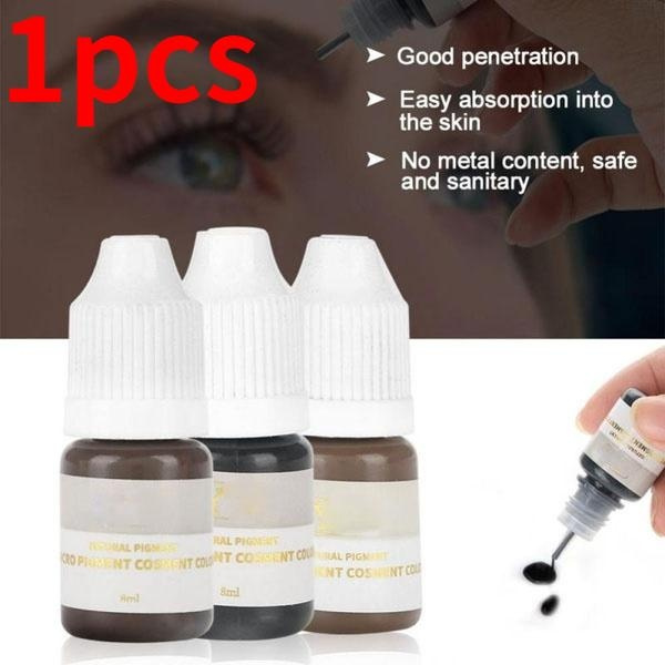 Microblading Pigment Ink – Semi-Permanent Make-up Farbe Für Augenbrauen, Lippen & Eyeliner, Pflanzenpigmente