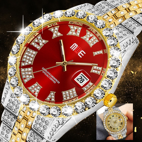 oversized diamond watches